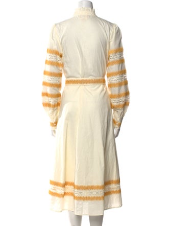 Sézane Mock Neck Long Dress