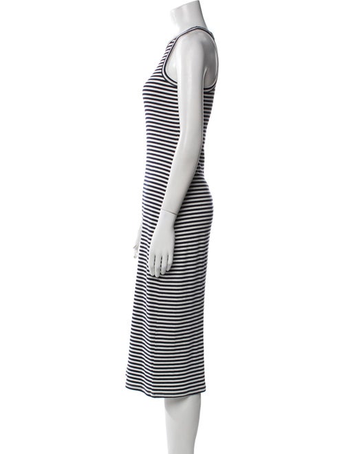 Sézane Striped Midi Length Dress