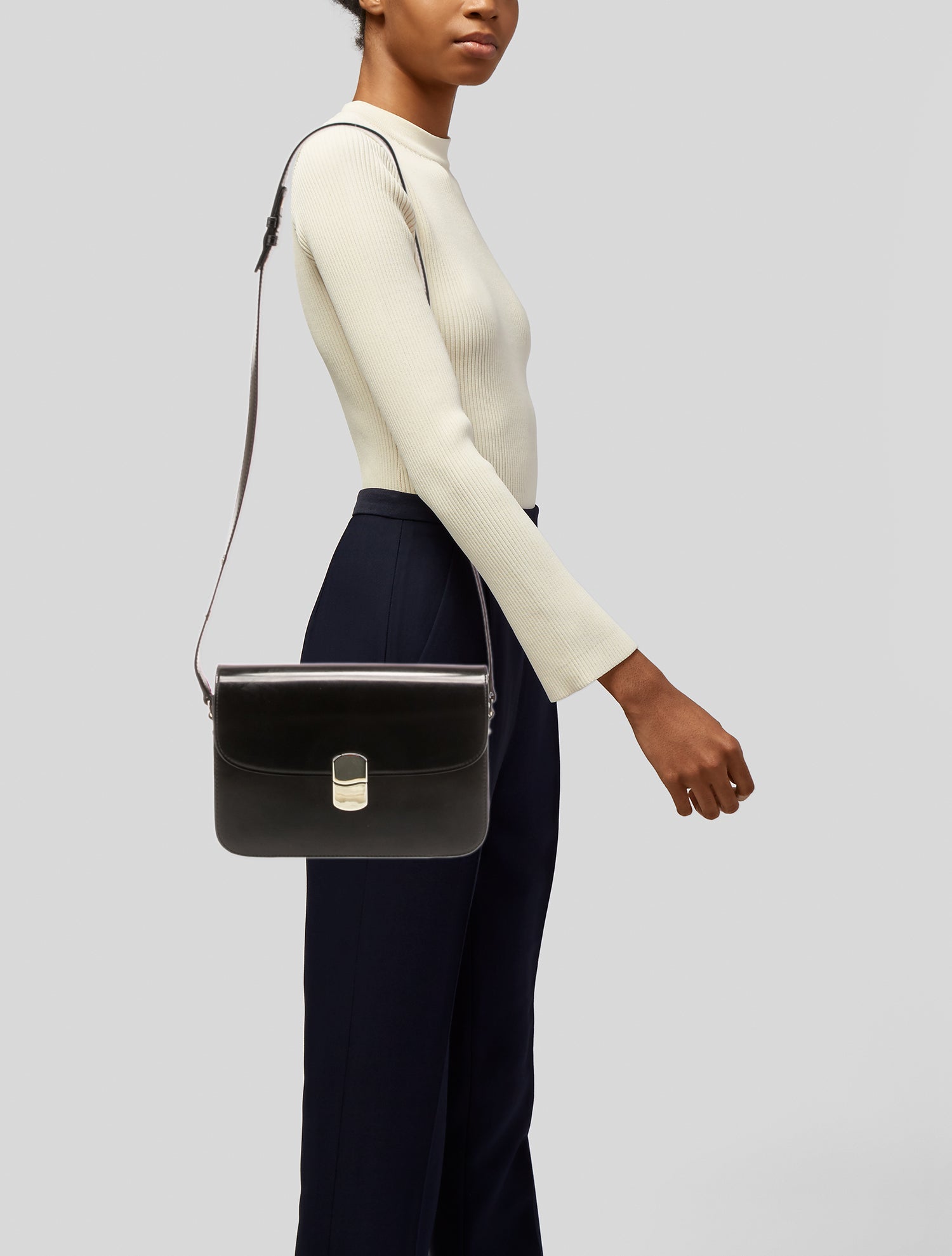 Sézane Leather Shoulder Bag