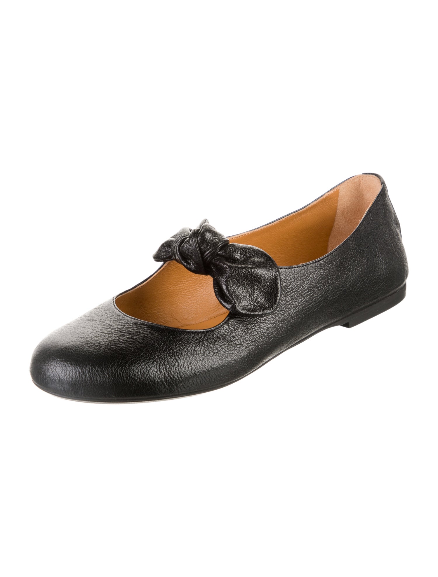 Sézane Leather Mary Jane Flats