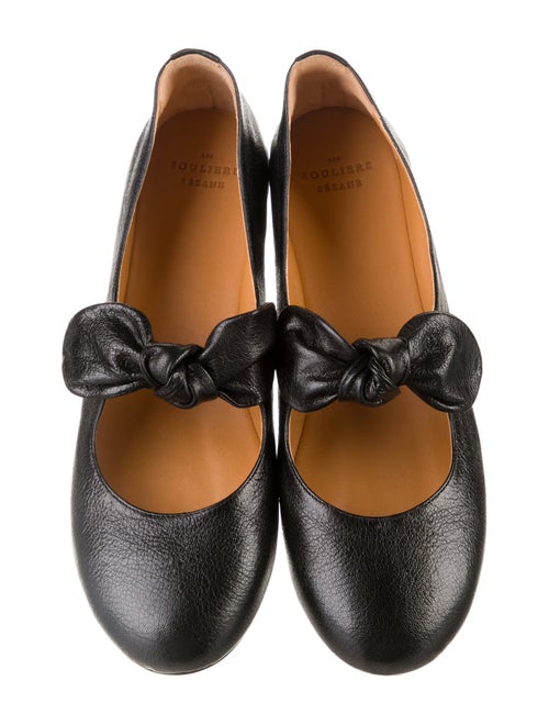 Sézane Leather Mary Jane Flats