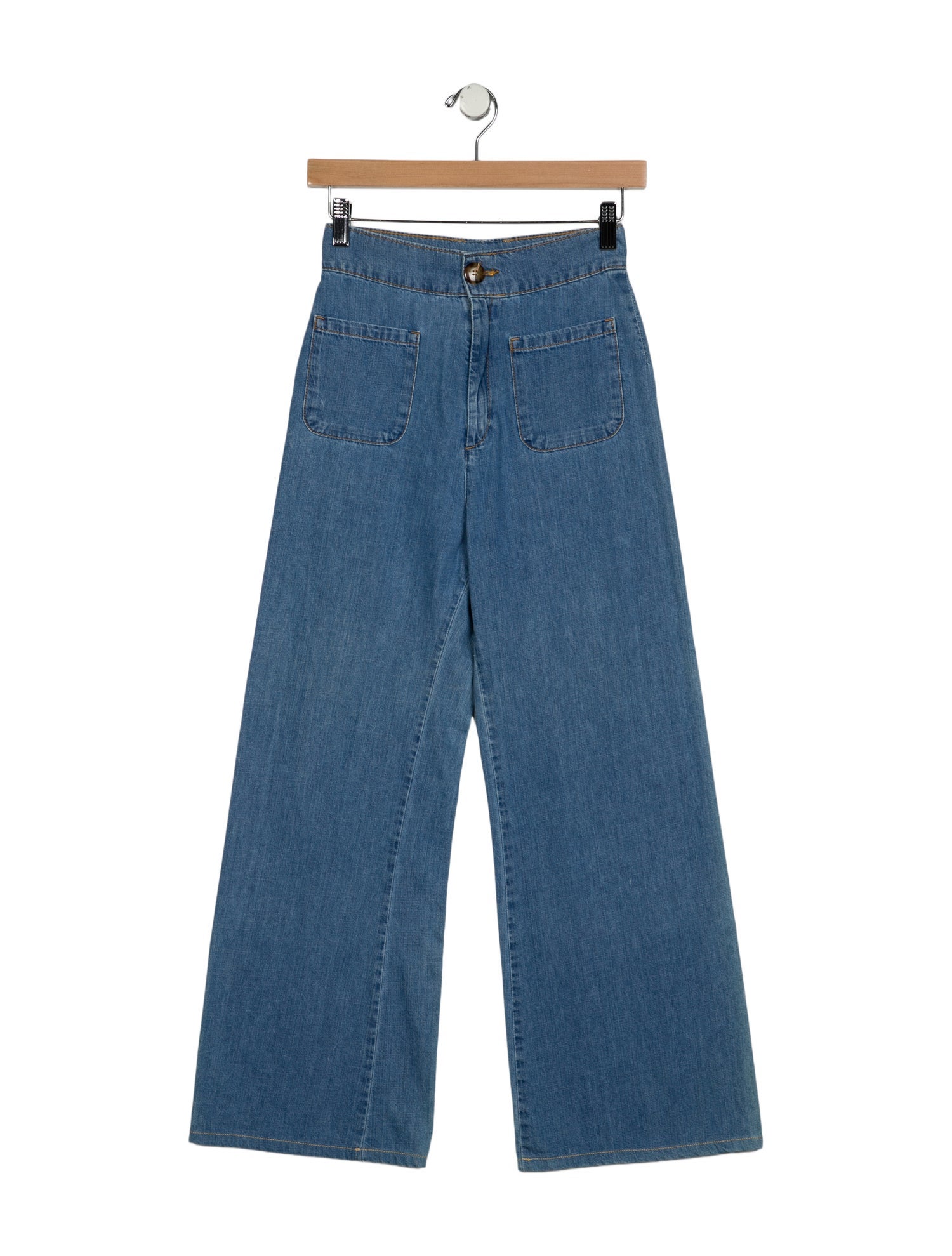 Sézane High-Rise Wide Leg Jeans