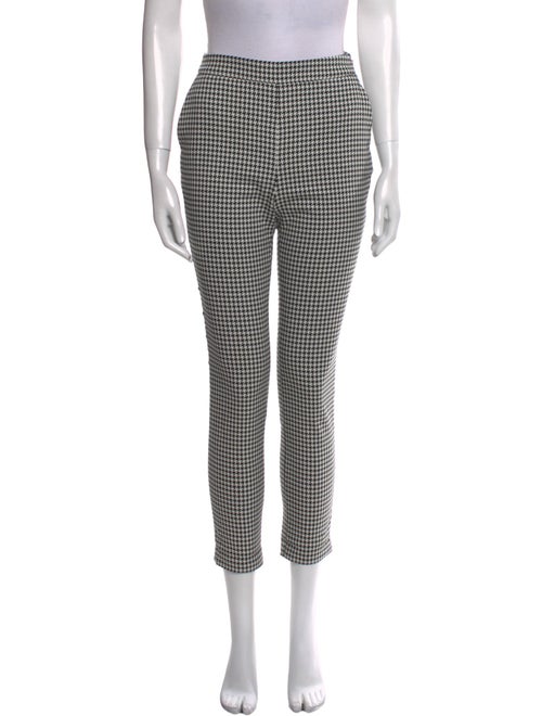 Sézane Houndstooth Print Skinny Leg Pants