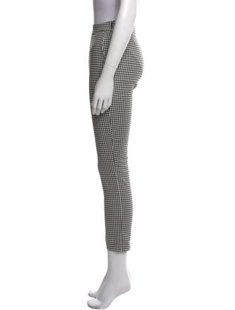Sézane Houndstooth Print Skinny Leg Pants