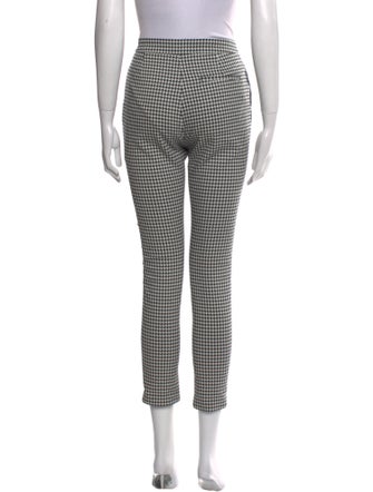 Sézane Houndstooth Print Skinny Leg Pants