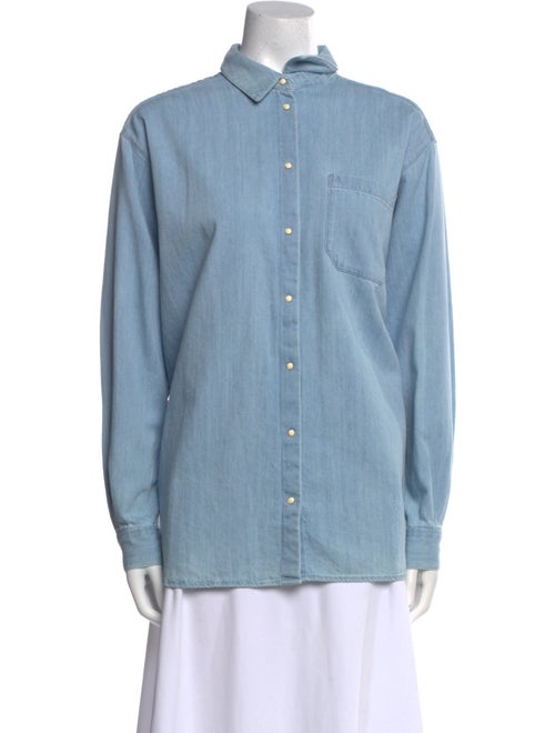 Sézane Long Sleeve Button-Up Top