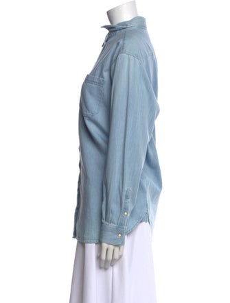 Sézane Long Sleeve Button-Up Top