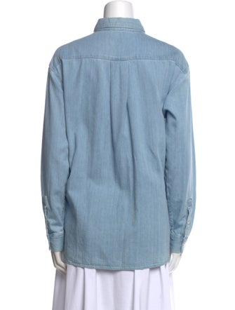 Sézane Long Sleeve Button-Up Top