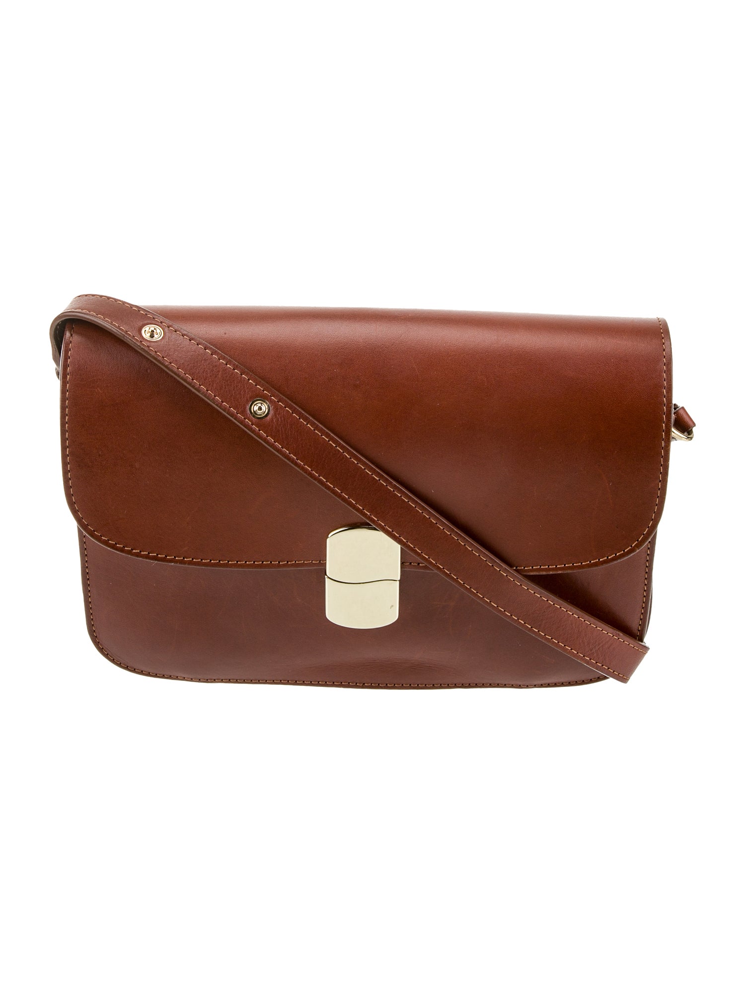 Sézane Leather Crossbody Bag