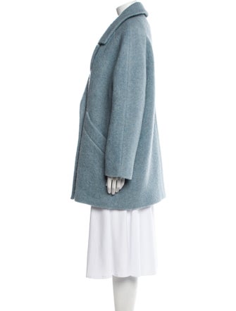 Sézane Virgin Wool Faux Fur Coat