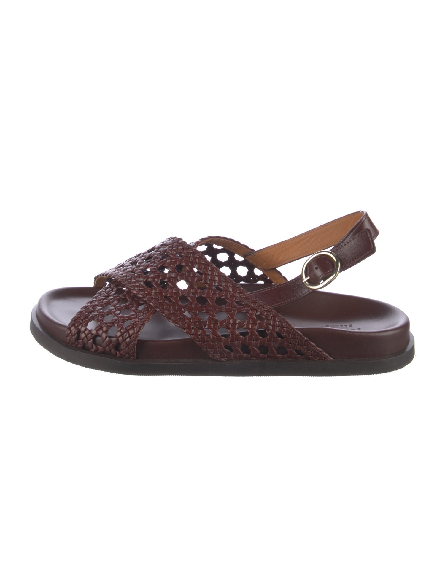 Sézane Leather Slingback Sandals