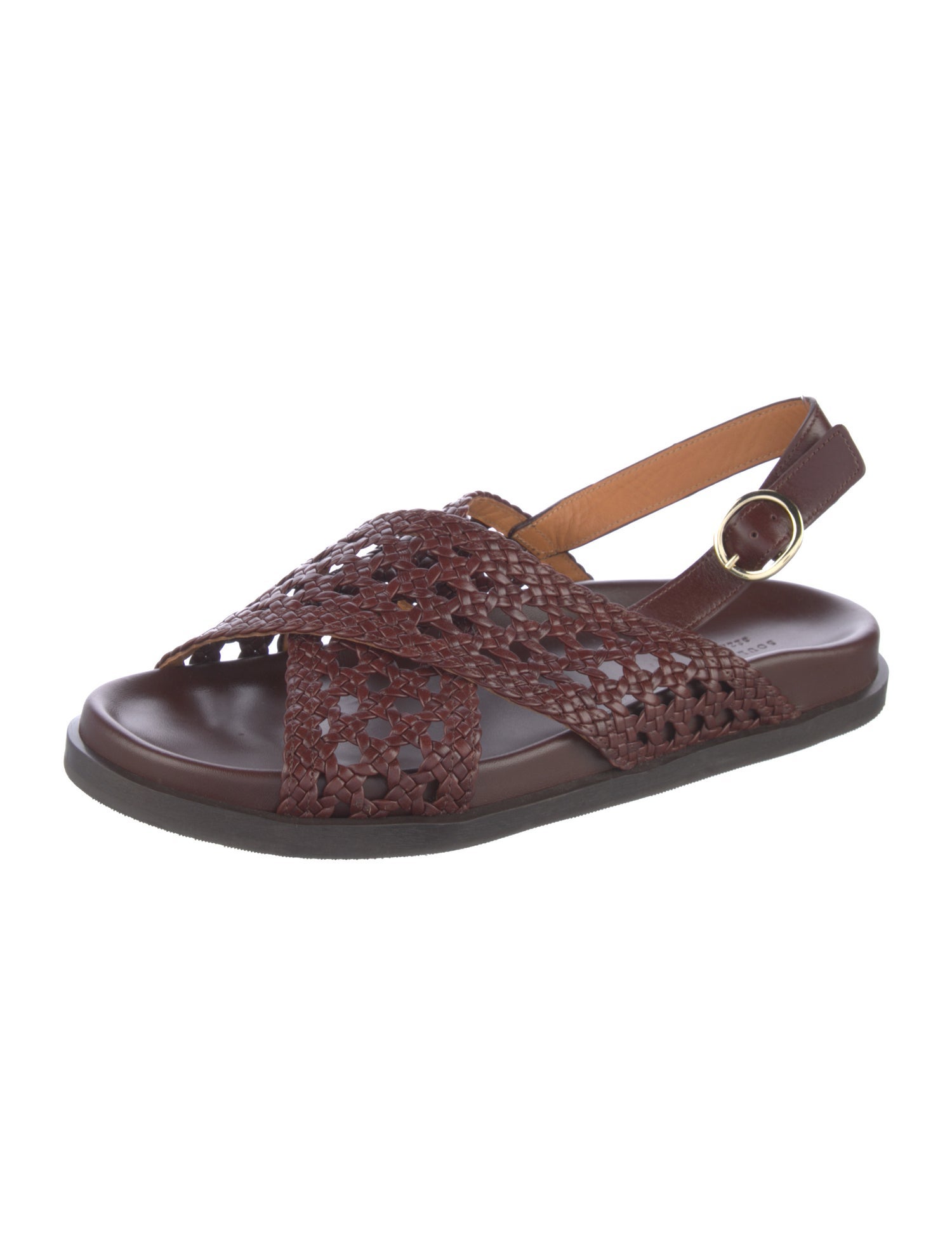 Sézane Leather Slingback Sandals