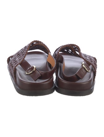 Sézane Leather Slingback Sandals