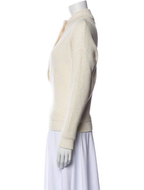 Sézane Mock Neck Long Sleeve Polo