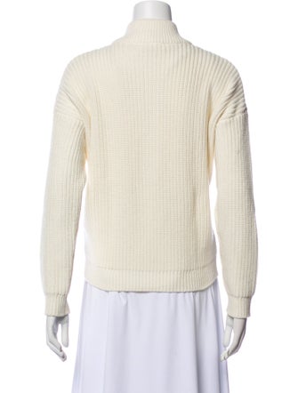 Sézane Mock Neck Long Sleeve Polo