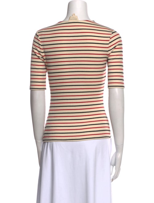 Sézane Striped Crew Neck T-Shirt