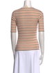 Sézane Striped Crew Neck T-Shirt