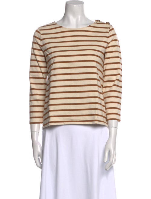 Sézane Striped Scoop Neck Top