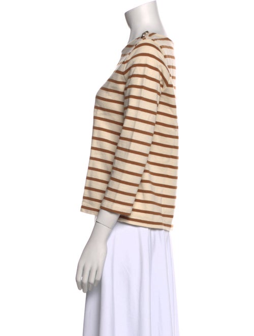 Sézane Striped Scoop Neck Top