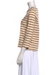 Sézane Striped Scoop Neck Top