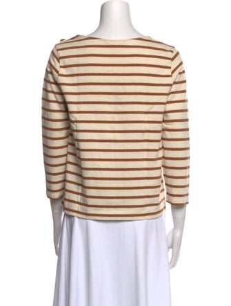 Sézane Striped Scoop Neck Top