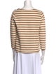 Sézane Striped Scoop Neck Top