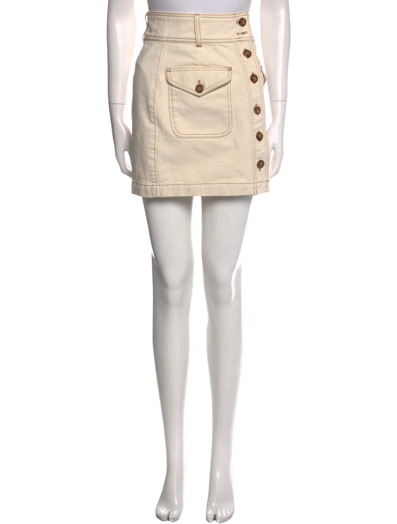 Sézane Merino Wool Mini Skirt