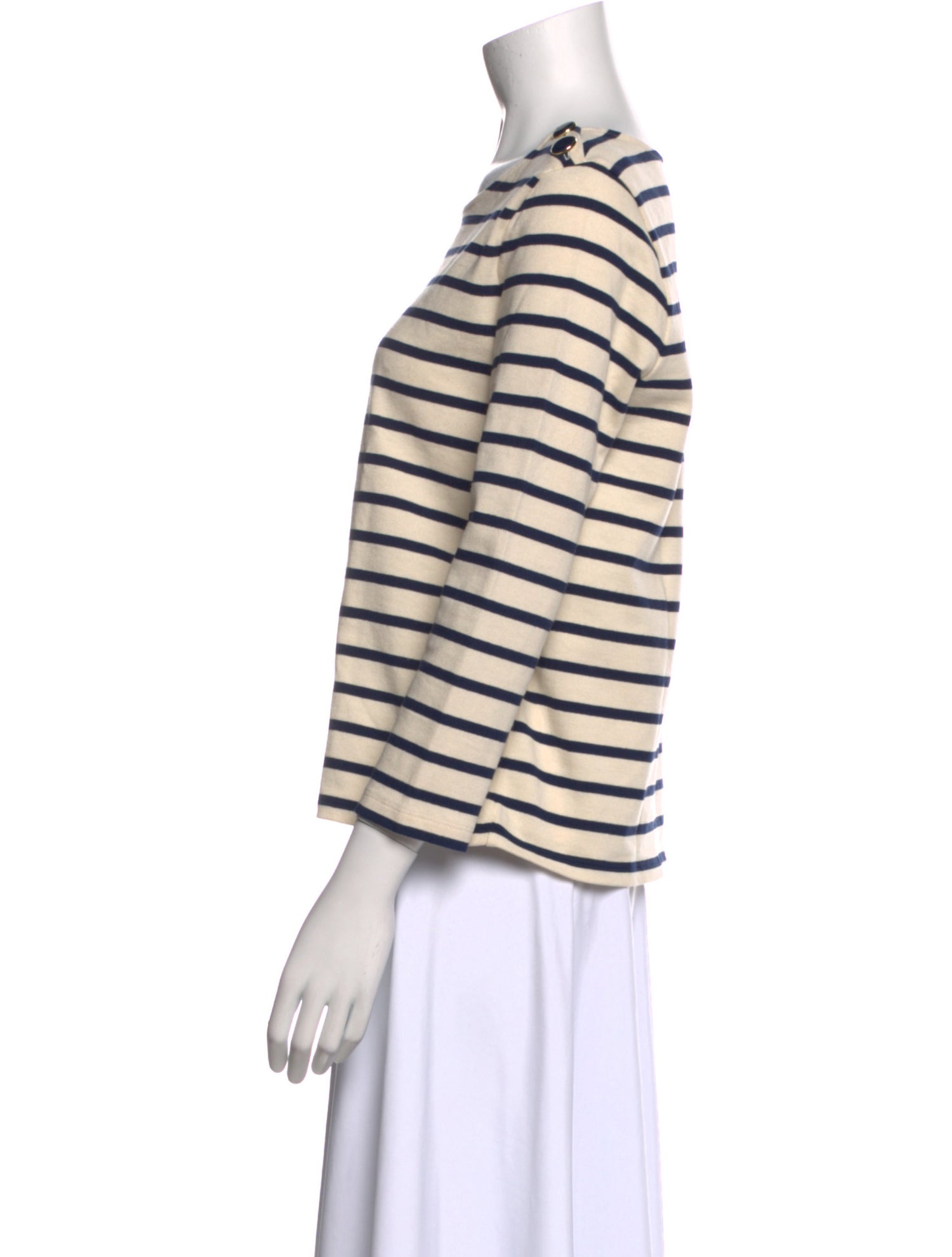 Sézane Striped Scoop Neck Top