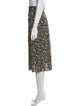 Sézane Floral Print Midi Length Skirt