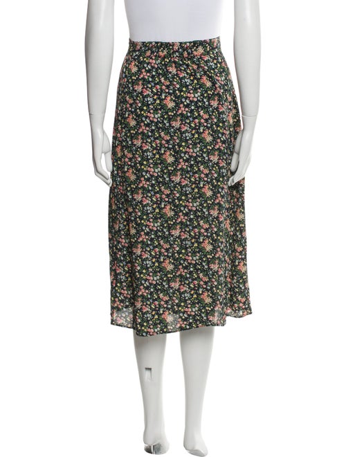 Sézane Floral Print Midi Length Skirt