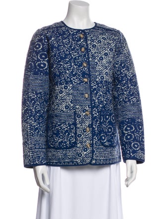 Sézane Floral Print Evening Jacket