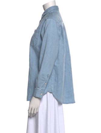 Sézane Long Sleeve Button-Up Top