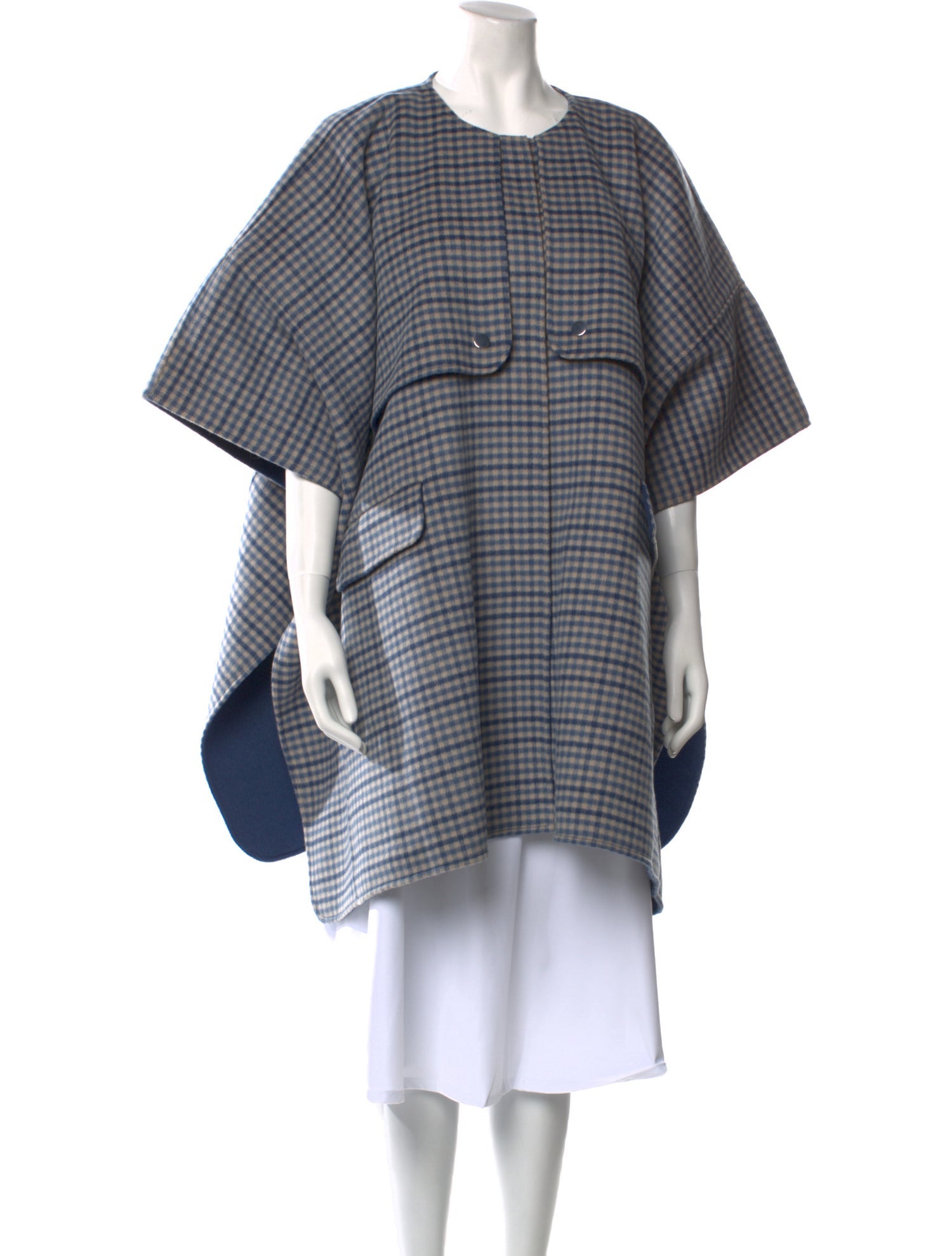 Sézane Wool Plaid Print Sweater