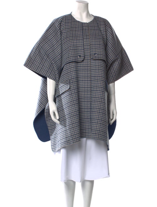 Sézane Wool Plaid Print Sweater