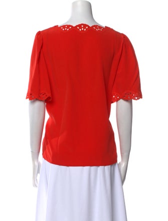 Sézane Silk V-Neck Blouse