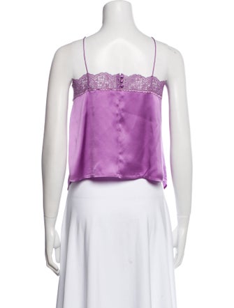 Sézane Silk V-Neck Top