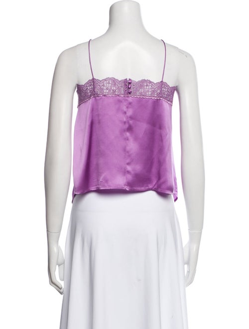 Sézane Silk V-Neck Top