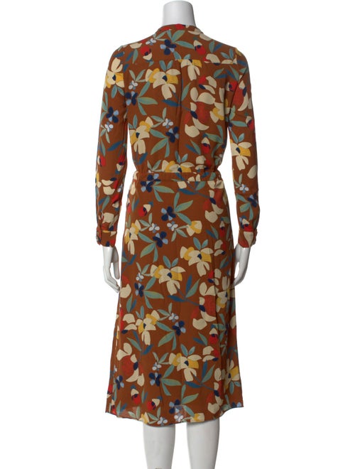 Sézane Floral Print Midi Length Dress