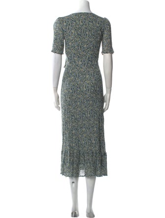 Sézane Floral Print Long Dress