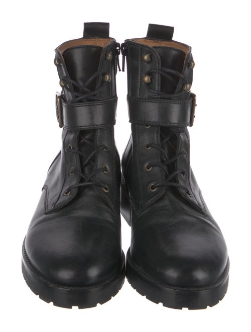 Sézane Leather Combat Boots