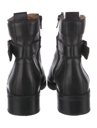 Sézane Leather Combat Boots