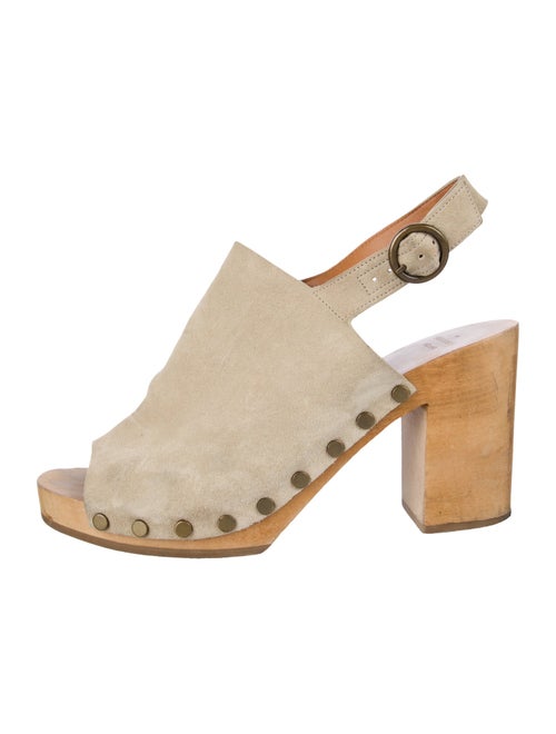 Sézane Suede Slingback Pumps