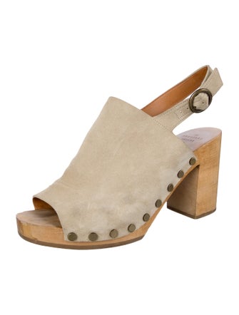 Sézane Suede Slingback Pumps