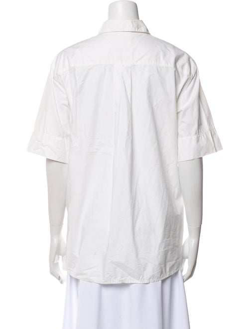 Sézane Short Sleeve Button-Up Top
