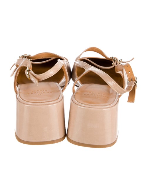 Sézane Patent Leather Slingback Sandals