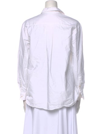 Sézane Three-Quarter Sleeve Button-Up Top