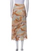 Sézane Printed Midi Length Skirt
