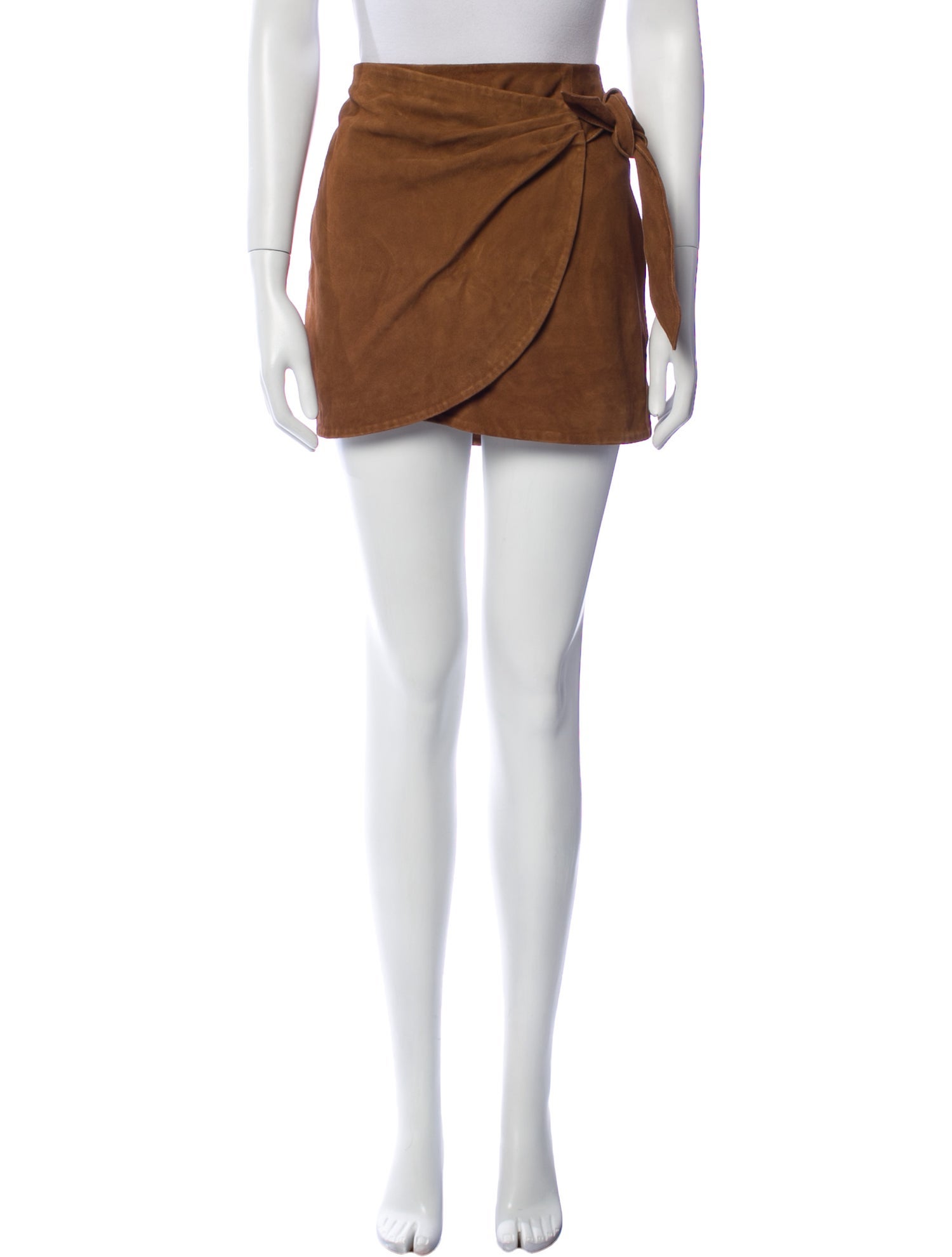 Sézane Leather Mini Skirt