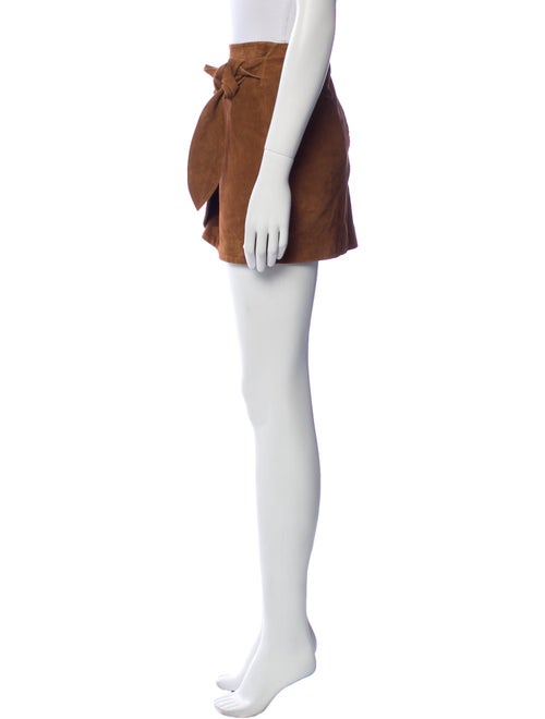 Sézane Leather Mini Skirt