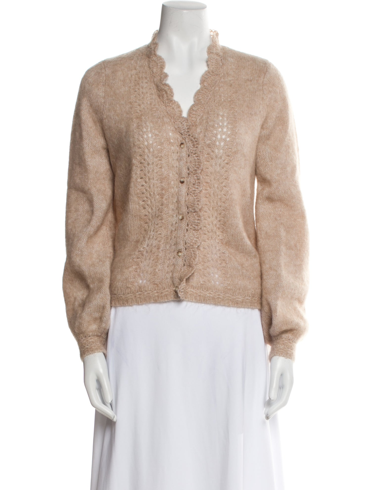 Sézane Kid Mohair V-Neck Sweater